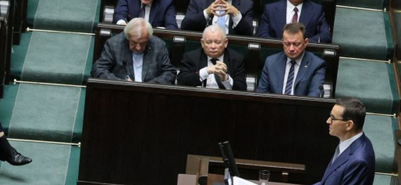 Premier Morawiecki wygłosił expose. Giertych: Mateusz uśpił Jarka