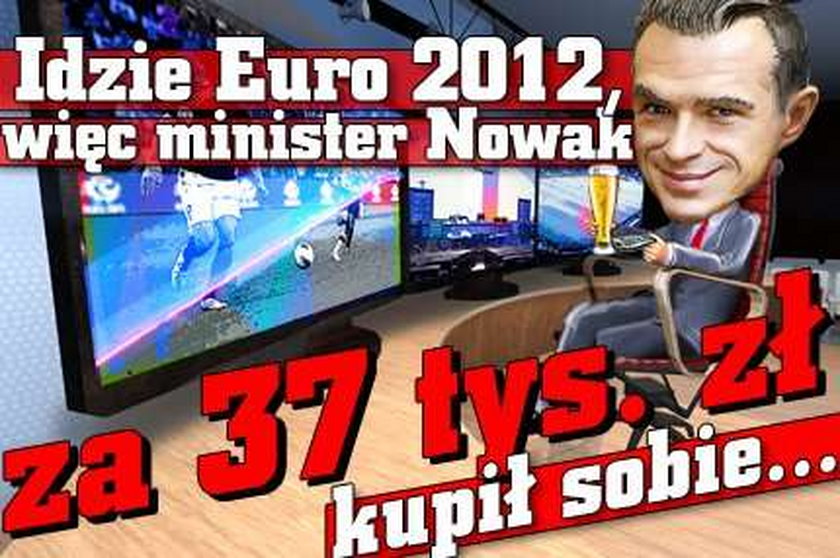 Idzie Euro 2012, więc minister Nowak za 37 tys. zł kupił sobie... 