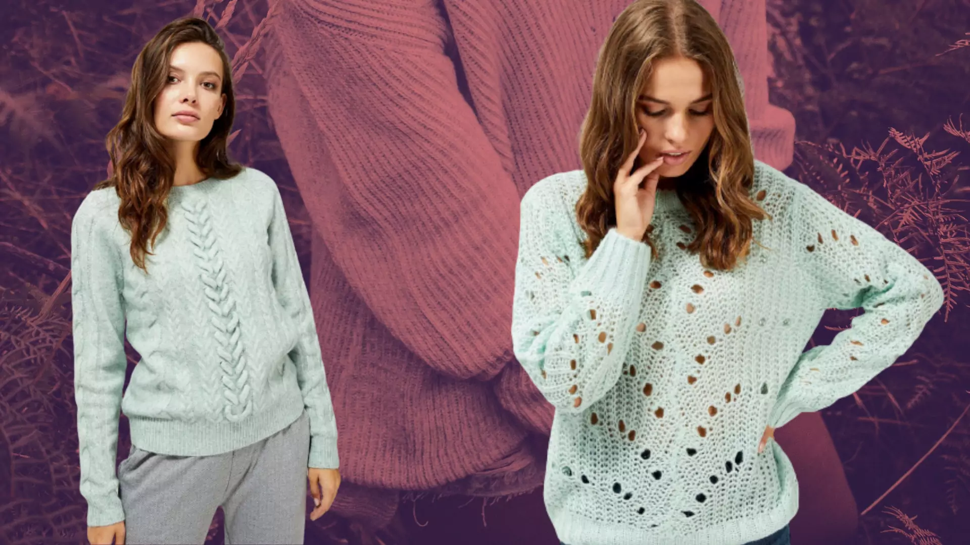 Miętowe swetry: cztery idealne modele na wiosnę