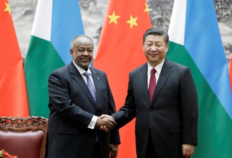 President of Djibouti, Ismail Omar Guelleh, and President of China, Xi Jinping 
