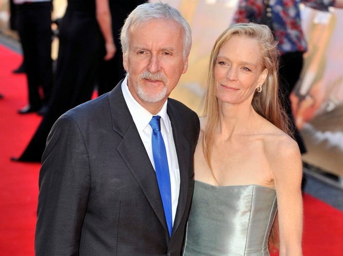 James Cameron z żoną Suzy Amis
