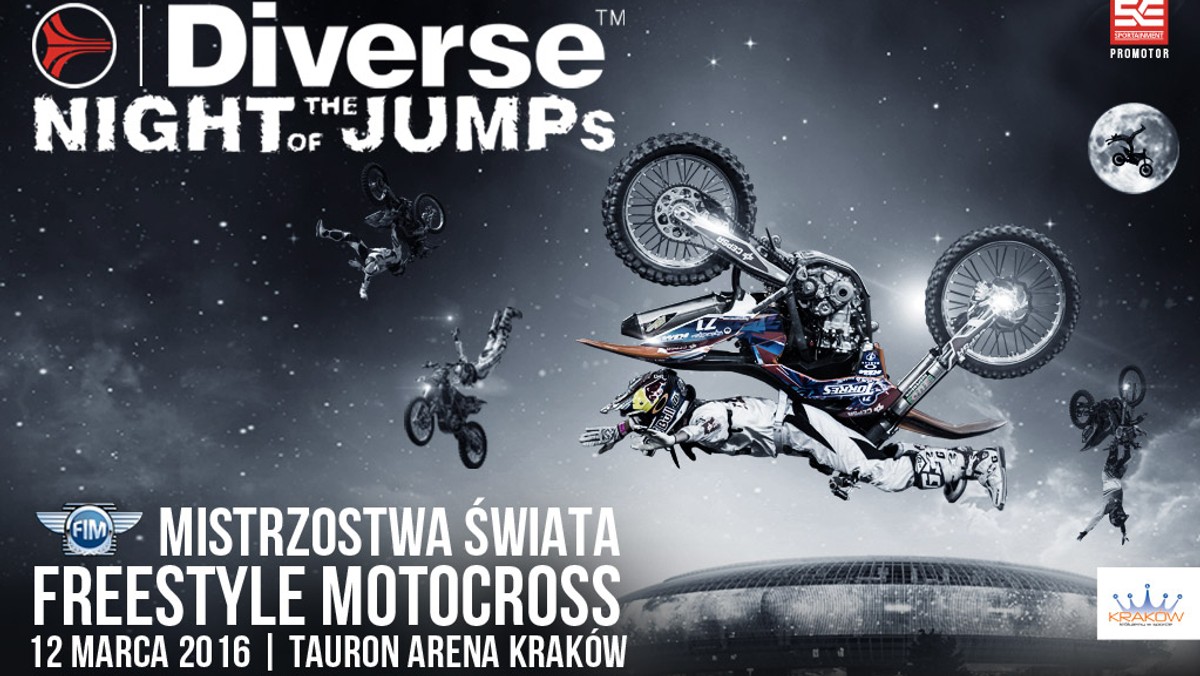 W 2015 roku bilety na krakowską rundę Mistrzostw Świata w Freestyle Motocrossie wyprzedały się już na 6 tygodni przed zawodami, dlatego też w 2016 Diverse NIGHT of the JUMPs wraca do Grodu Kraka. Promotor wydarzenia w Polsce - firma Sportainment poczyniła ogromne starania, aby w tym roku wydarzenie z najlepszymi zawodnikami świata powróciło do Krakowa.