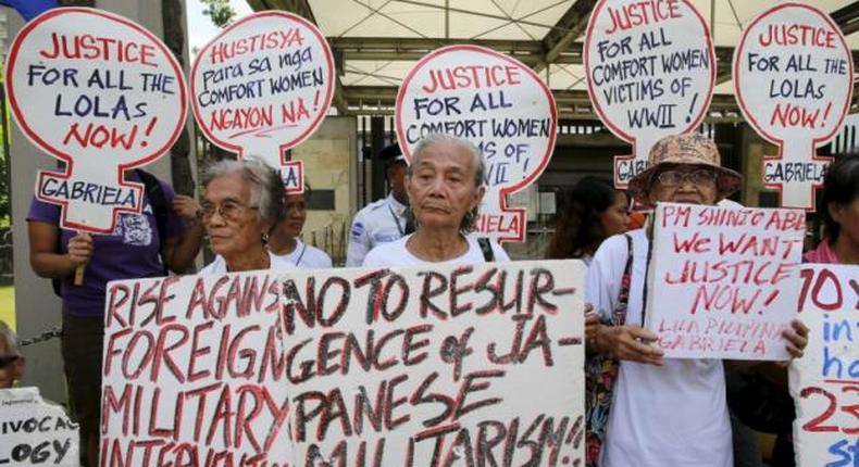 Philippine comfort women fear China sea dispute blocks justice from Japan