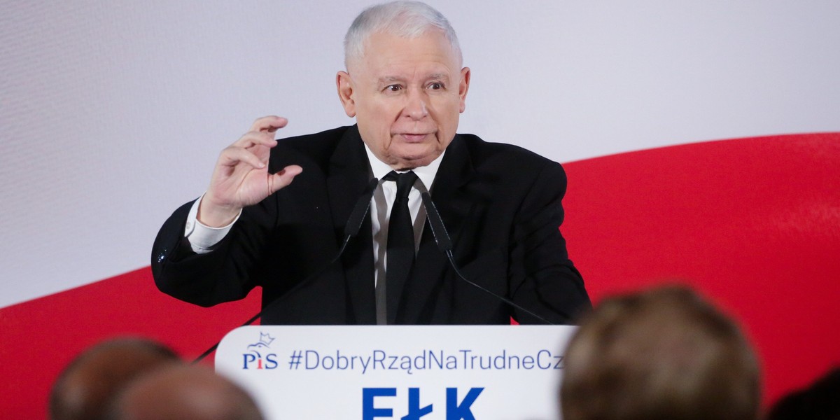 Jarosław Kaczyński w Ełku o macierzyństwie i alkoholizmie kobiet w Polsce. 