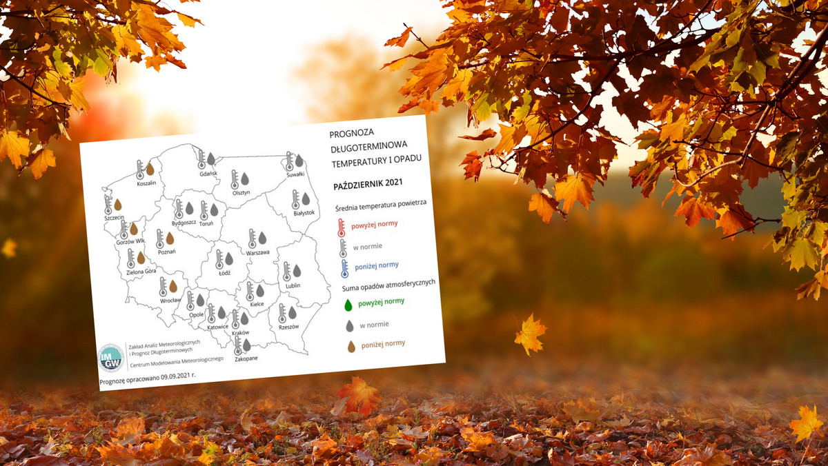 Długoterminowa prognoza pogody. Październik z temperaturą w normie