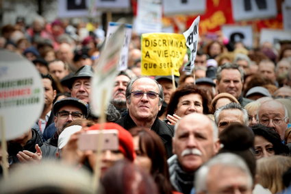 Hiszpańscy emeryci wyszli na ulice. Chcą wyższych emerytur