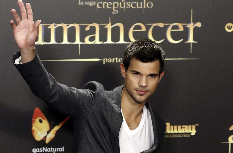 Taylor Lautner na premierze w Madrycie