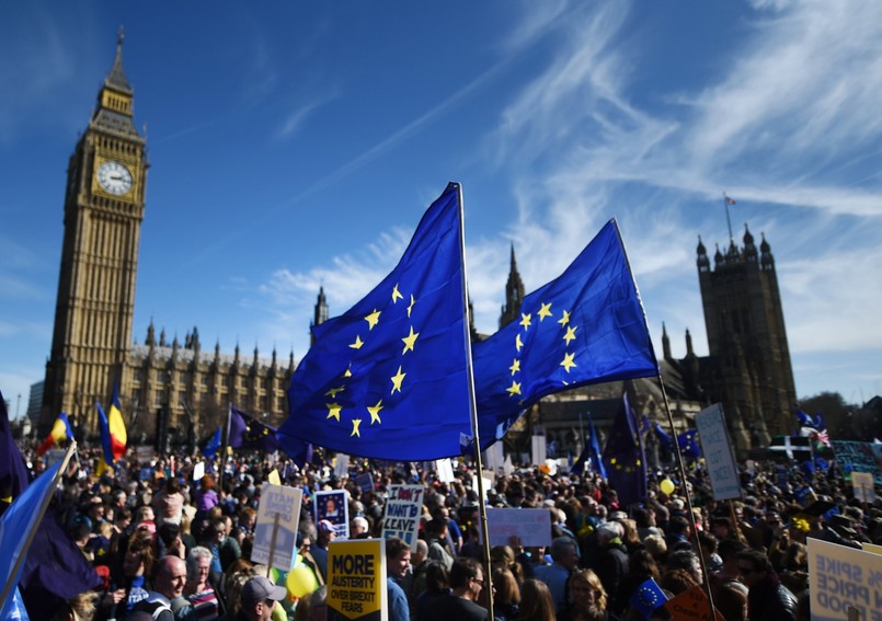 Unite for Europe: Brytyjczycy protestują przeciwko Brexitowi