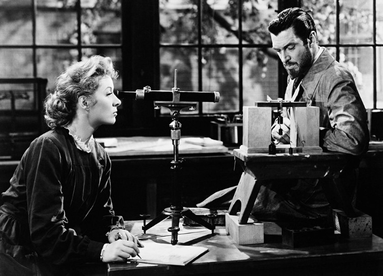 Greer Garson i Walter Pidgeon w filmie "Curie-Skłodowska"