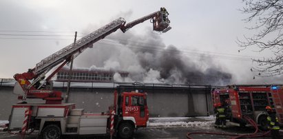 Pożar hali na Zbąszyńskiej