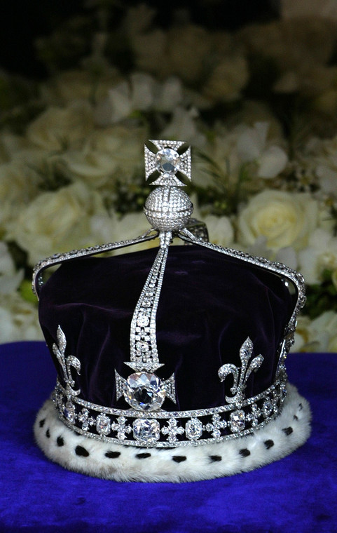 Korona koronacyjna Królowej Matki ze znajdującym się w jej centrum diamentem Koh-i-Noor