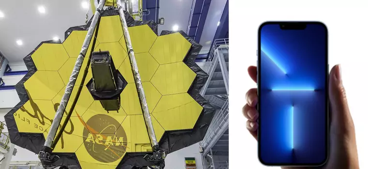 Teleskop Jamesa Webba kontra iPhone 13. Porównanie aparatów wypada dokładnie tak, jak myślicie