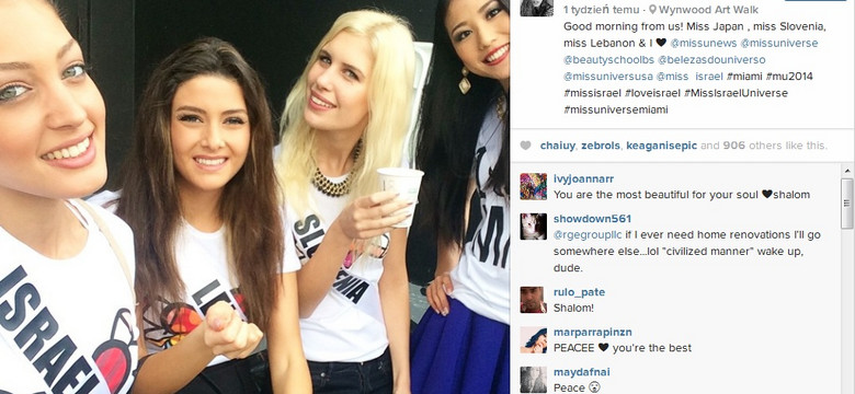 Miss Libanu może stracić tytuł z powodu selfie z miss Izraela