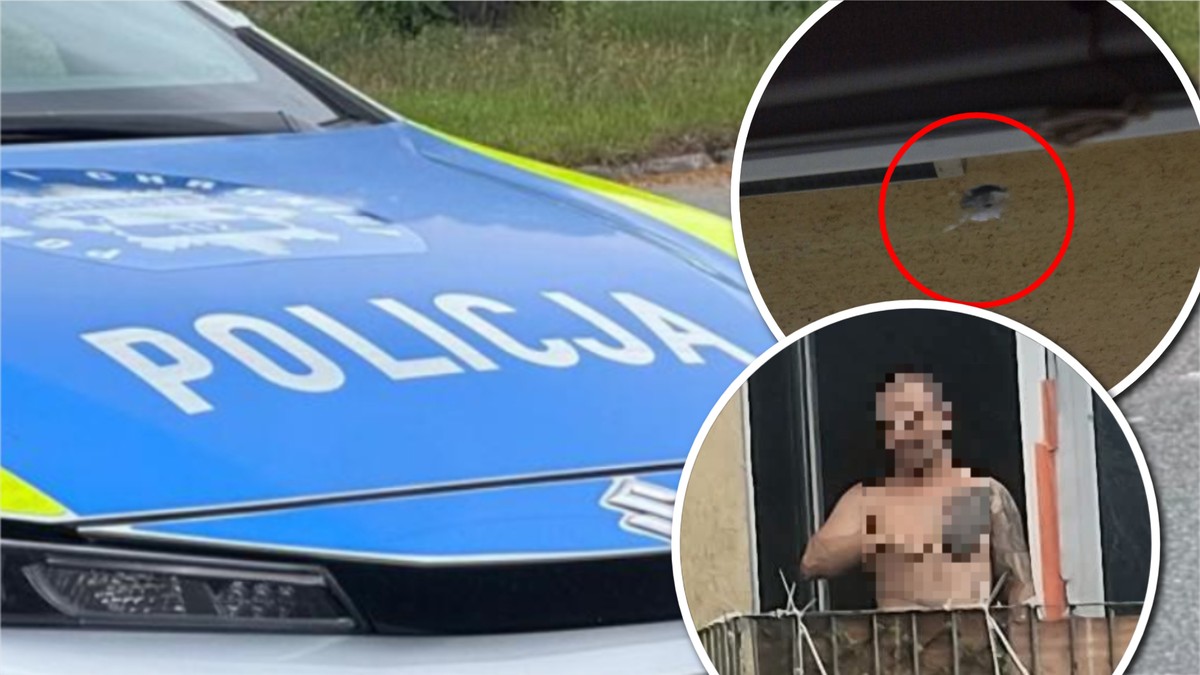 Terror na osiedlu w Zgierzu. "Czekamy na policję, ale on oddał strzał"