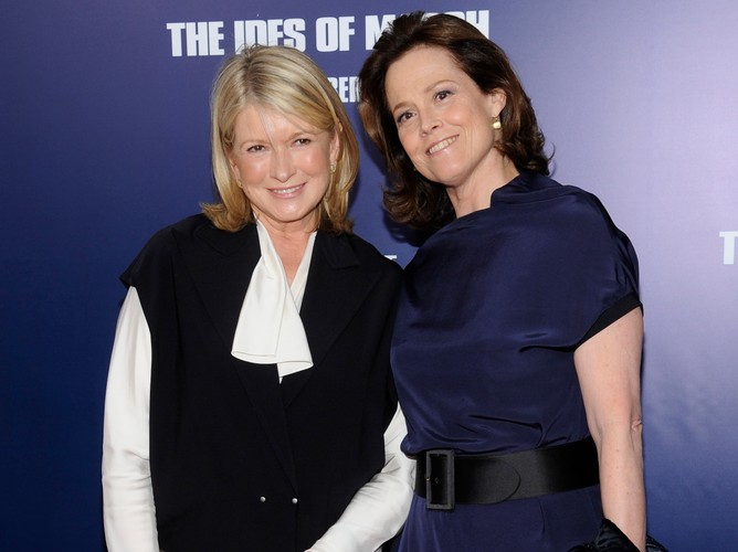 Martha Stewart i Sigourney Weaver