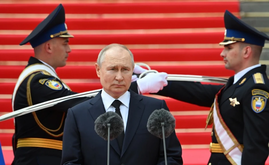 Vladimir Putin se obraća službama bezbednosti u Moskvi 27. juna 2023.