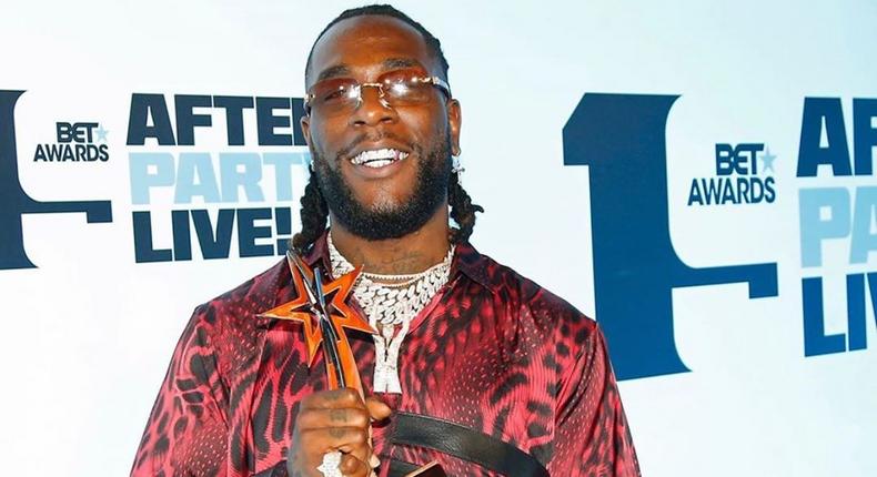 Burna Boy has joined a growing list of Nigerians music stars who have won the BET award for Best International act. [Instagram/MTVBaseAfrica]