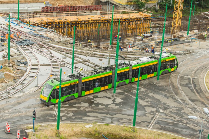 Tydzień tramwajowych utrudnień przez prace na Kaponierze