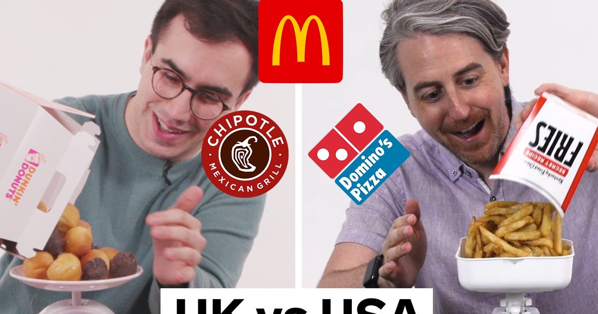 We weighed fast food items in the US and UK to see which country has