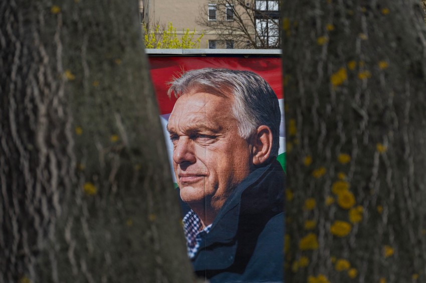 Kampanjski bilbord Viktora Orbana u Budimpešti 25. marta