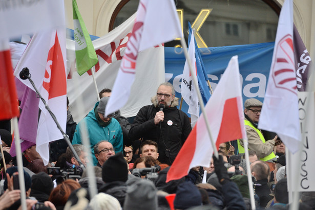 Lider Komitetu Obrony Demokracji Mateusz Kijowski