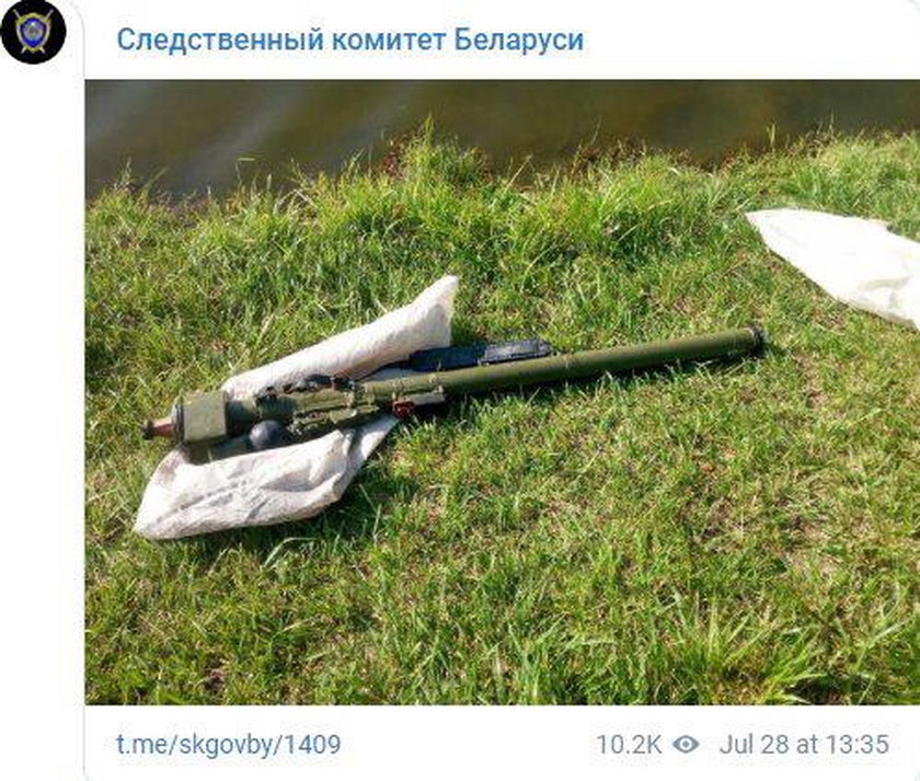 Wędkarz z Białorusi wyłowił wyrzutnię przeciwlotniczą