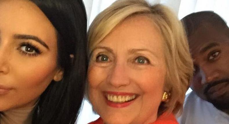 KimYe pick Hillary Clinton as America's next president