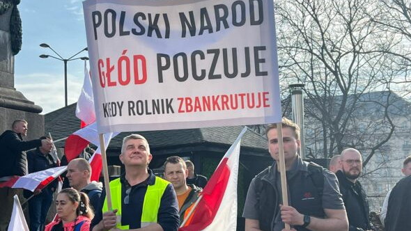 Protest rolników w Warszawie. Fot. Wojciech Jakóbik