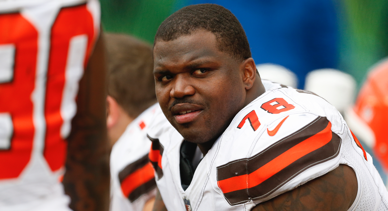 Cleveland Browns offensive tackle Greg Robinson