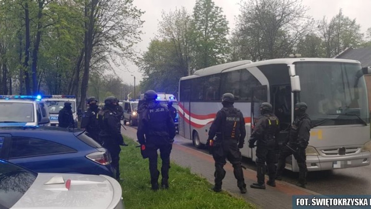 Świętokrzyscy policjanci zapobiegli "ustawce" kibiców