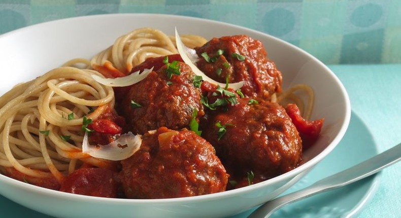 Meat balls and spaghetti