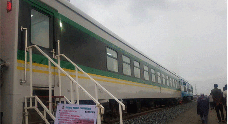 A test-run of the completed section of the 156km Lagos-Ibadan rail modernisation project was carried out on Friday, February 8. (Channels)4