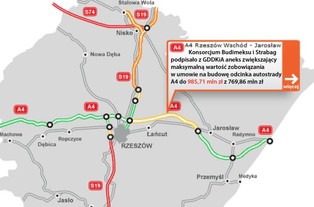 Konsorcjum Budimeksu ma aneks do umowy na budowę odcinka autostrady A4