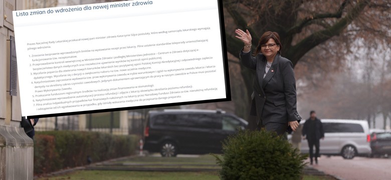 Tych żądań lekarzy nie spełniła poprzednia minister zdrowia, teraz spadły na Leszczynę