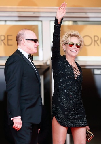 Sharon Stone na festiwalu w Cannes