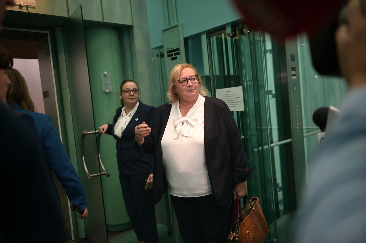 Pierwszy Prezes Sądu Najwyższego Małgorzata Manowska w Sądzie Najwyższym w Warszawie