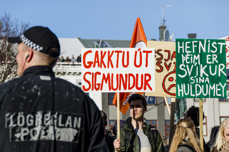 Islandia: Protest przeciwko premierowi w związku z aferą Panama Papers