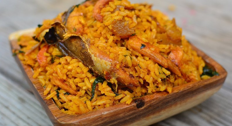 Palm oil Jollof rice