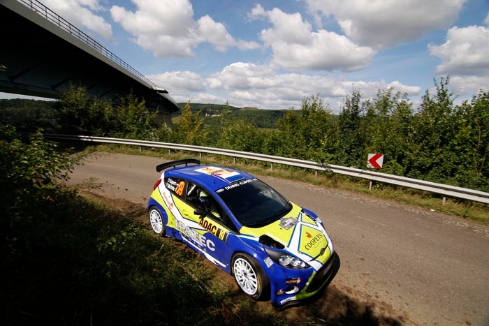 Rajd Niemiec 2010: Loeb liderem, Kościuszko na łące (1. etap, fot. Rallyworld©Willy Weyens)