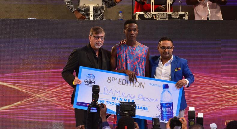 Male winner of Elite Model Look Nigeria 2015 Damilola Okunola 