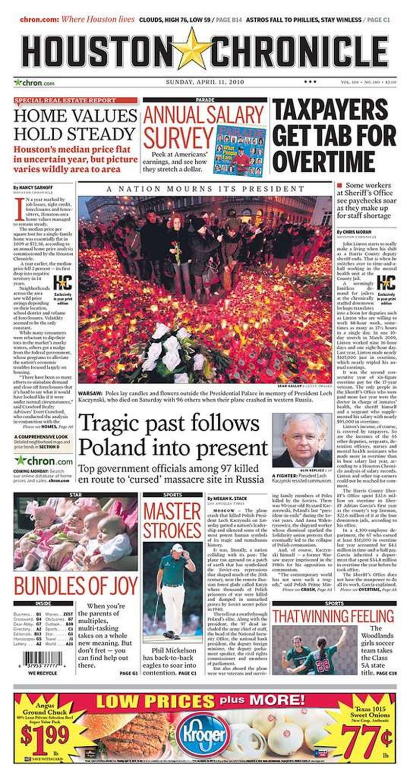 gazety, Lech Kaczyński, katastrofa, śmierć prezydenta, Smoleńsk, Katyń