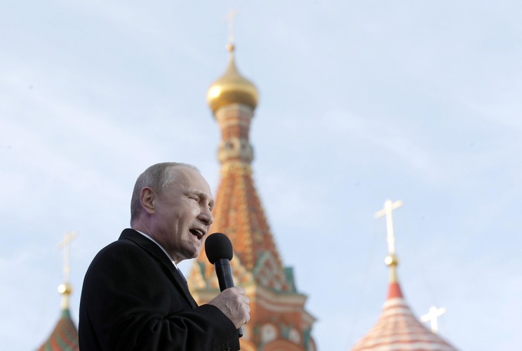 WIELKA UROCZYSTOŚĆ NA PLACU CZERWONYM. PRZEMAWIAŁ WŁADIMIR PUTIN