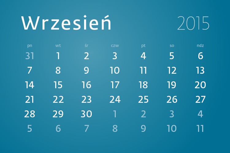 We wrześniu nie ma dni ustawowo wolnych od pracy