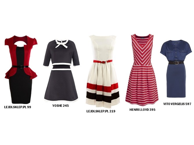 Sukienki maskujące brak talii