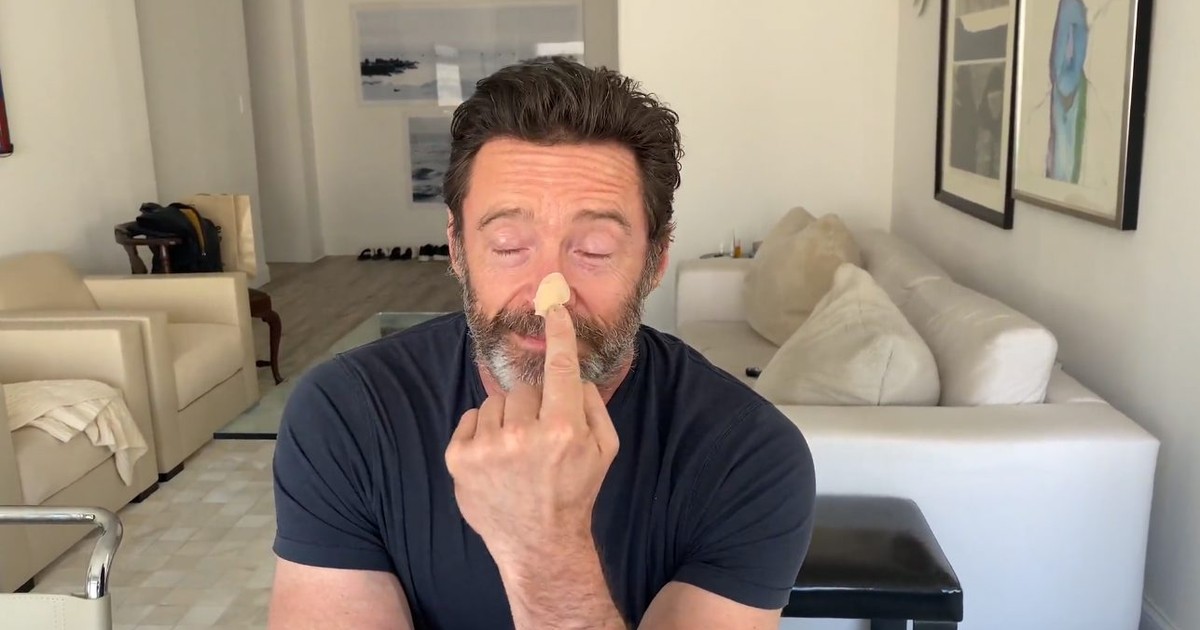 Hugh Jackman stracił kawałek nosa. To może być rak. 