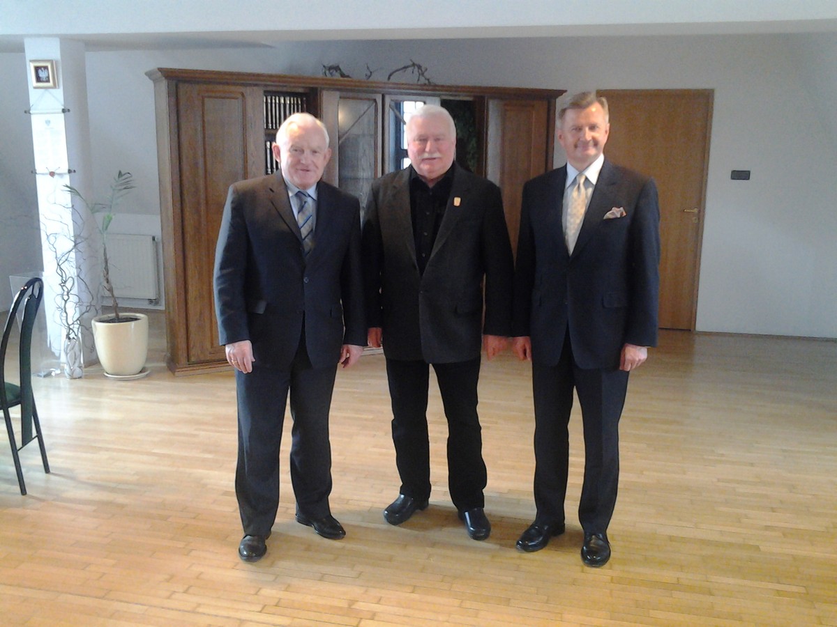 Leszek Miller i Lech Wałęsa