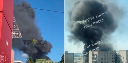 "Niezidentyfikowane wybuchy" w Kijowie. Gęsty dym nad stolicą Ukrainy. Są nagrania!