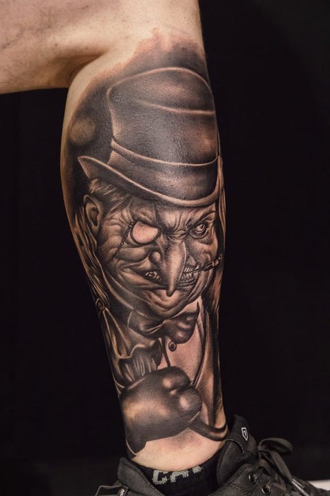 III miejsce – Realistyczny Cieniowany Świeży – Marek Ciernava, "Xander Tattoo", Czadca, Słowacja