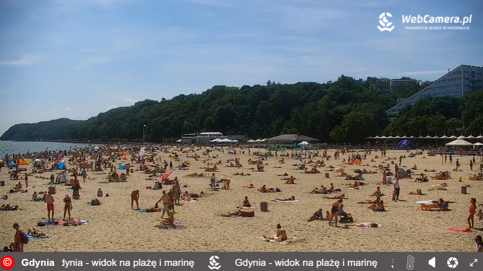 Plaża w Gdyni 15.07.2023 r.