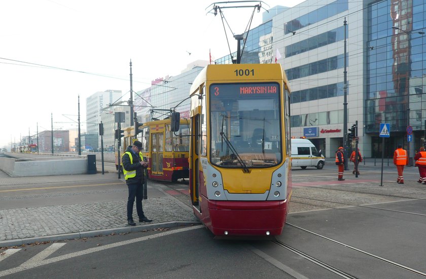 wykolejenie tramwaju